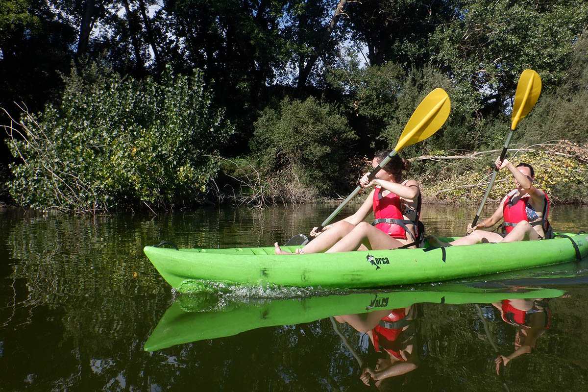 Piragüismo en el río Tiétar